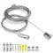 DIYCUT 4 Pièces Ajustable Cable Suspension, Cable Acier 1,5mm × 2m, Cable Suspension Luminaire Agencements, Câble Métallique Fixation pour LED Panneau, Plafonnier, Photos