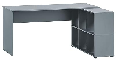 Schildmeyer Schildeyer Schreibtisch mit Regal Rena 500, 701786, Fjord, 150 x 121,6 x 73,6 cm