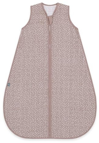 emma & noah Baby Schlafsack 0.5 TOG, Musselin Schlafsack für den Sommer, 100% Bio-Baumwolle, OEKO-TEX Zertifiziert, Atmungsaktiv und Leicht, Strampelsack für Neugeborene (Blume Berry, 60 cm)