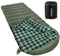 Poepore Schlafsack Outdoor Winter für Erwachsene Extra Breit 3-4 Jahreszeiten XXL Schlafsäcke Warmer Baumwolle Flanell Deckenschlafsack beim Camping Wandern Abenteuern 230 * 100CM Olive