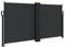 vidaXL Tenda da Sole Laterale Retrattile Nera 120x600 cm