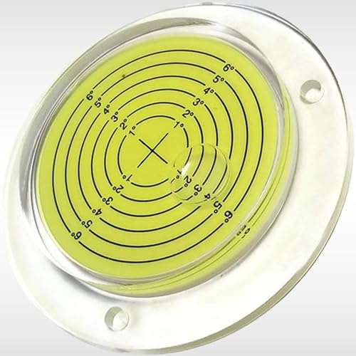 Dunnet Tools Bullseye Spirit Level, 100mm High Precision Mini Spirit Level, Small Circular Bubble Level for Caravan, Boat, Campervan, Turntable, and DIY, Magnetic, Universal Leveler Tool
