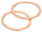 QUARKZMAN M33 Rondelle Plate, 4 Pcs Rondelles Plates à Anneau en Cuivre 40mm OD Joint d'Étanchéité en Métal pour Vis, Boulons, Écrous