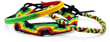 Rasta elastisches Fadenarmband, Rasta-Flagge, Hippie, BOD Marley, Jamaika