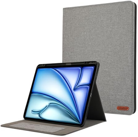 Lobwerk Cover für Apple iPad Air 11 2024 M2 6. Generation Zoll Tablethülle Schlank mit Standfunktion und Auto Sleep/Wake Funktion