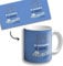 OOPS Taza mug Que Todo lo Bueno te siga te encuentre y te abrace - 350 ml - Taza con Frases motivacionales (Taza, Azul)