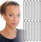 Tucnoeu 50 Stück Haargummi Groß Elastische Extra Lange XXL Haargummis Schwarz Big Zopfgummis Damen Hair Ties für Dickes und Lockiges Haar