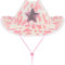 LIFKOME Cowboy-Hut kindermütze Kinder Kappe Langlebiger Hut pink Cowgirl hat Cowgirl-Kostümzubehör Partykostüm Hut Mädchen Hut Cowgirl-Hut aus Filz Hüte Kinder Verkleide Dich gefühlt Rosa