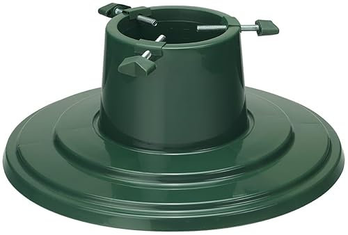 Weihnachtsbaumständer Ø 40 cm |Christbaumständer für Bäume bis Ø 10 cm - 2 m | Tannenbaumständer für stabile und langlebige Weihnachtsdeko, verlängert die Frische des Baumes | Grün