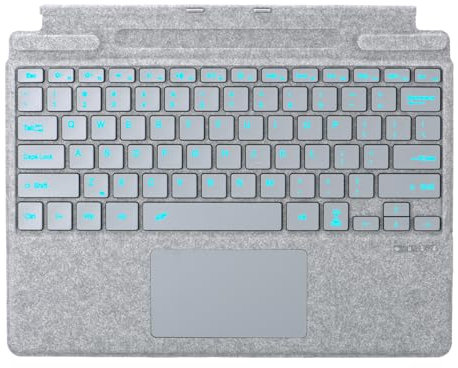 Zoof Type Cover for Microsoft Surface Pro 13 inch, Compatible with Surface Pro 13(11th Edition) / Pro 11 / Pro 10 / Pro 9 / Pro 8 / Pro X, Portable Slim Bluetooch Keyboard with Touchpad, Pen Holder