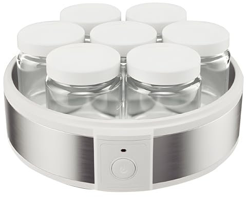 Yogurtiera Elettrica, Macchine per Yogurt Definitive, Funzionamento Semplice, Fermentazione a Temperatura Costante e Facile da Pulire
