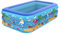Grande piscina gonfiabile con pompa, piscina gonfiabile for bambini, piscina rettangolare for bambini, giochi d'acqua estivi all'aperto, cortile, giardino, divertimento acquatico for feste(205cm)