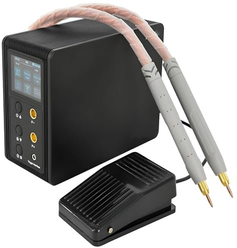 YYJYZH Professional 14.6KW Capacitor Spot Welder - New Portable 2-In-1 Battery Welding Machine With Auto & Foot Pedal Modes,999 Adjustable Gears,For Battery Packs,DIY & Industrial Use