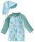 Traje de Baño Bebé UPF50+ con Capucha y Mangas Largas - Unisex, Tejido Secado Rápido para Protección Solar (0 Meses-4 años)