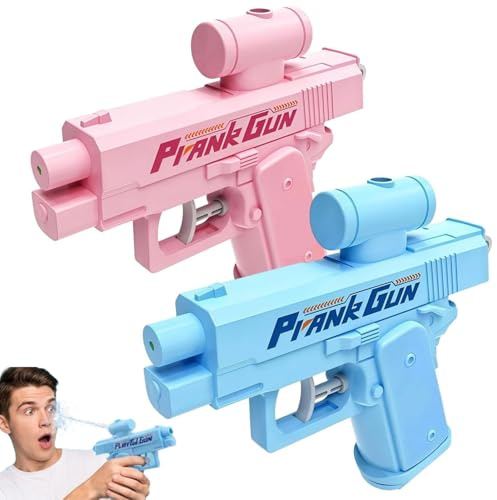Lot de 2 pistolets à eau, arroseur créatif bidirectionnel, cadeaux amusants, jouets délicats, gadgets pour adultes et enfants, fête d'été, plage, piscine