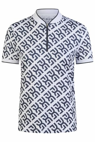 Pikeur Zip Polo Shirt, Damenshirt, The CORE | Farbe: beige/white , Größe: 32