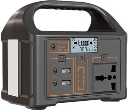 Centrale Électrique Portable 100W, Batterie LiFePO4 76,8 Wh, Station De Charge D'urgence, Générateur Solaire UPS, Externe For Le Camping Autonomie De Batterie Ultra Longue