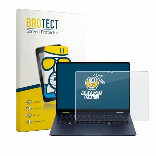 BROTECT Entspiegelungs Schutzglas für HP EliteBook X Flip G2i 14 Schutzfolie Glas Matt [Extrem Kratzfest 9H, Anti-Reflex, Anti-Fingerprint]