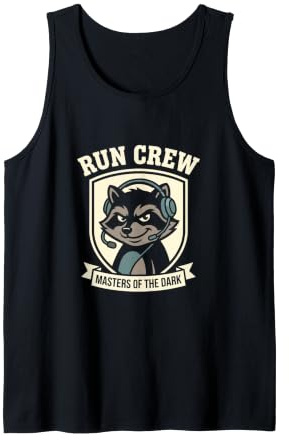 Run Crew Theatre Backstage Waschbär Maskottchen Tank Top