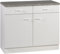 Held Möbel 422.6016 Unterschrank 2 türig / 2 Schubkästen / 1 Einlegeboden / 100x85x50 cm