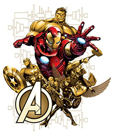 AG Design - Marvel Avengers – Wandsticker – Wandtattoo – Wandaufkleber – selbstklebend – bunt - 65 x 85 cm - DK 1718