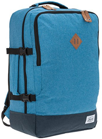 Bestway Cabin 40223 Retro Reiserucksack Kabinenrucksack Leichtgepäck Rucksack + Koffergurt. (Blau 5300)