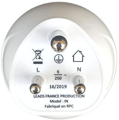 Adaptateur De Voyage France Vers Inde - Gamme Bulle- BB0183 - CELLWORLD- Leach Travel Europe