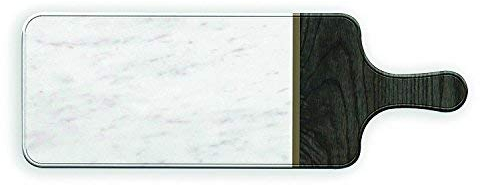 Grey Marble & Teak Effect MELAMINE Appetiser / Cheese Board / Tapas Platter / Server