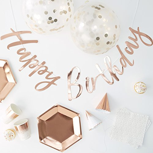 Ginger Ray Foiled Rose Gold Party in einer Box