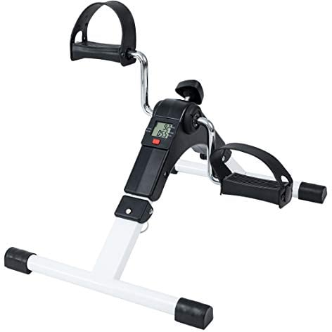 TechFit PED2-Pedal-Ausbilder, Mini-Heimtrainer für Heim und Büro, leichte Trainingsmaschine für Arme und Beine, mit LCD-Display, geeignet für Erholung und leichtes Ausbildung