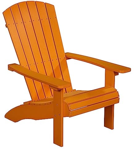 NEG Design Adirondack Stuhl Marcy (orange) Westport-Chair Sessel täuschend echte Holzoptik, wetterfest, UV- und farbbeständig
