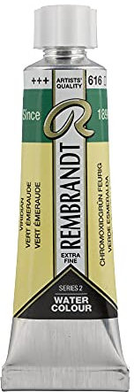 Rembrandt Watercolour Tube 10 ml Vert émeraude 616 (05016160)