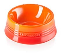 Le Creuset Stoneware Pet Bowl for Small to Medium Dog Breeds, 0.45 l, Color Volcanic, Size M (18 cm)