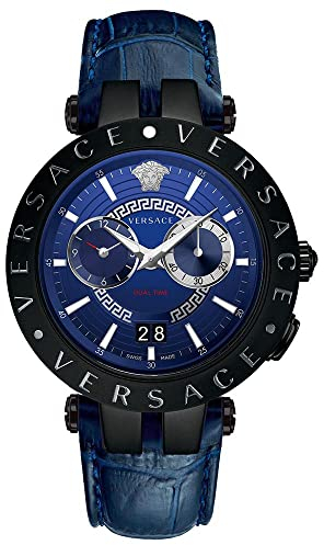 Montre Homme Versace Palazzo Empire Rose Gold Black Steel 43mm VERD00618