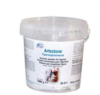 Artidee Artestone-Figurengießmasse, Abformmasse, für Figuren, weiß, 1000 g