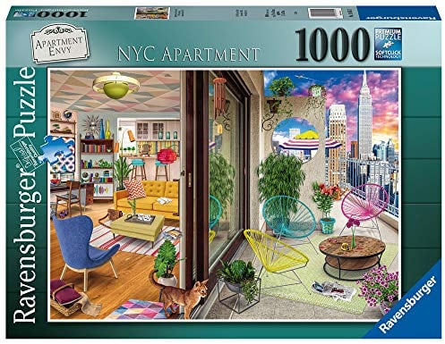 Ravensburger NYC New York City Apartment Vision 1000 Piece Jigsaw Puzzle for Kids Age 12+