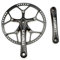 Single 45T/47T/53T/56T/58T 170mm Kurbel Arm Mountainbike, Bike Chainring Wide Single 3-8 Speed 45T-58T 130BCD Chainwheel Sprocket 47T, Kettenradgarnitur 130BCD Einfach zu Ändern Kurbel Set, 47T