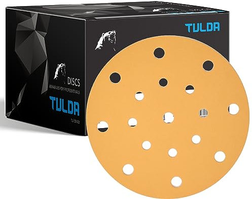 TULDA Sanding Discs P800 Orbital Sander Pads 6 150mm 15 Holes - Hook & Loop Discs Paper Sanding Pads For Random Orbit Orbital Sander (Box of 100 PCS)