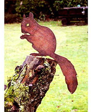 Irony24 Edelrost Eichhörnchen sitzend 30 x 22 cm