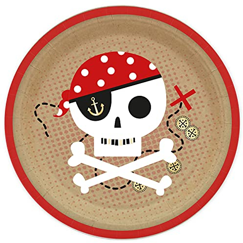 Amscan 9910319 Treasure Island Plate 23Cm (F)