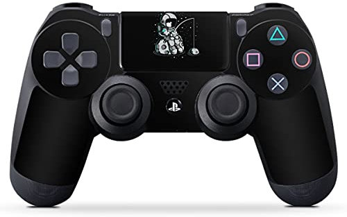 DeinDesign Skin kompatibel mit Sony Playstation 4 PS4 Controller Folie Sticker Angeln Astronaut Weltall