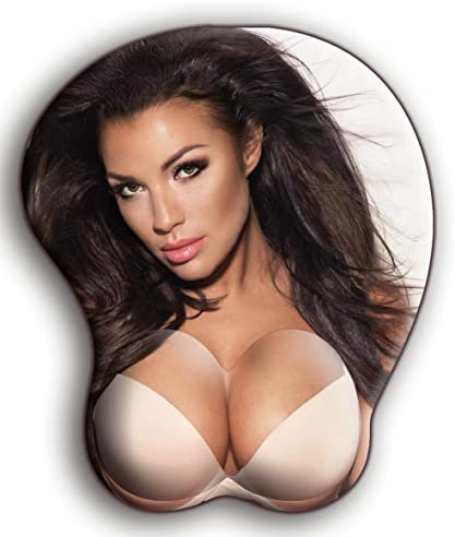 Insider Mauspad mit Silikon Brüste Mousepad mit Handauflage. Anti Rutsch Sexy Maus Pad 3D Mouse Handgelenkauflage für Büro, Schreibtisch. Scherzartikel Männer, Gaming Unterlage Brust Kissen