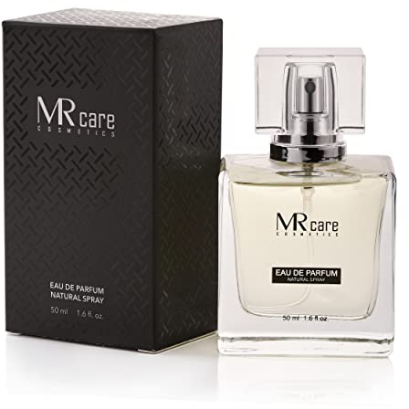 MR Care Cosmetics Eau de Parfum Anthrazit 50 ml - frischer holziger Herren-Duft mit Bergamotte Lavendel und Patchouli, Holz-Note, Parfüm-Spray