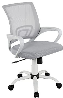 La Silla Española Ribadeo Silla de Estudio Juvenil, Color Blanco y Gris