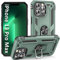 ADDIT Phone Case for iPhone 13 Pro Max Case,with Kickstand Ring,Adjustable Stand,Military Grade,Heavy Duty Protection,Shockproof,Anti-Fingerprint,Support Magnet Car Mount,Teal