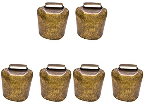 EXCEART Schmuck Anhänger Armbandanhänger 6 Stück Glocken DIY Glocke Hängende Glocke Hängende Dekoration Schafe Glocke Anhänger Anhänger Tragbar Verdicken Miniaturen Kunsthandwerk