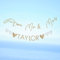 Ginger Ray Decoration Wimpelkette mit Aufschrift Mr & Mrs, Mehrfarbig