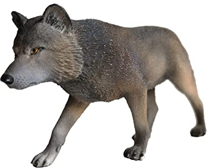 Bullyland 63460 - Spielfigur Wolf, ca. 11 cm große Tierfigur, detailgetreu, PVC-frei, ideal als kleines Geschenk für Kinder ab 3 Jahren