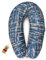 sei Design Stillkissen Mikroperlen XXL Lagerungskissen Schwangerschaftskissen Seitenschläferkissen 190x30 cm groß (Bezug Aquarell Denim, Füllung EPS Mikroperlen)