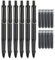 Shakven 2023 New Retractable Fountain Pen, Press Type Refillable Ink Writing Pen, Retractable Fountain Pen Fine Nib, Retractable Fountain Pen for Smooth Writing Painting School Office